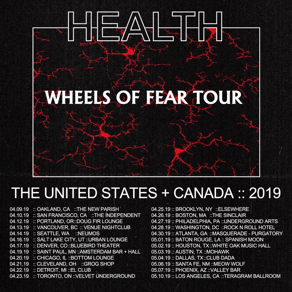 Health Wheels of Fear Tour Poster